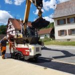 F80W mini paver neighborhood